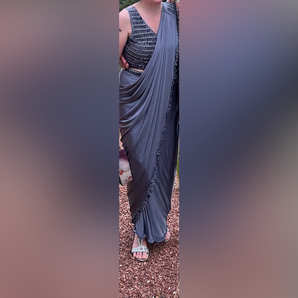 Beautiful Indian Sari for Wedding or Sangeet